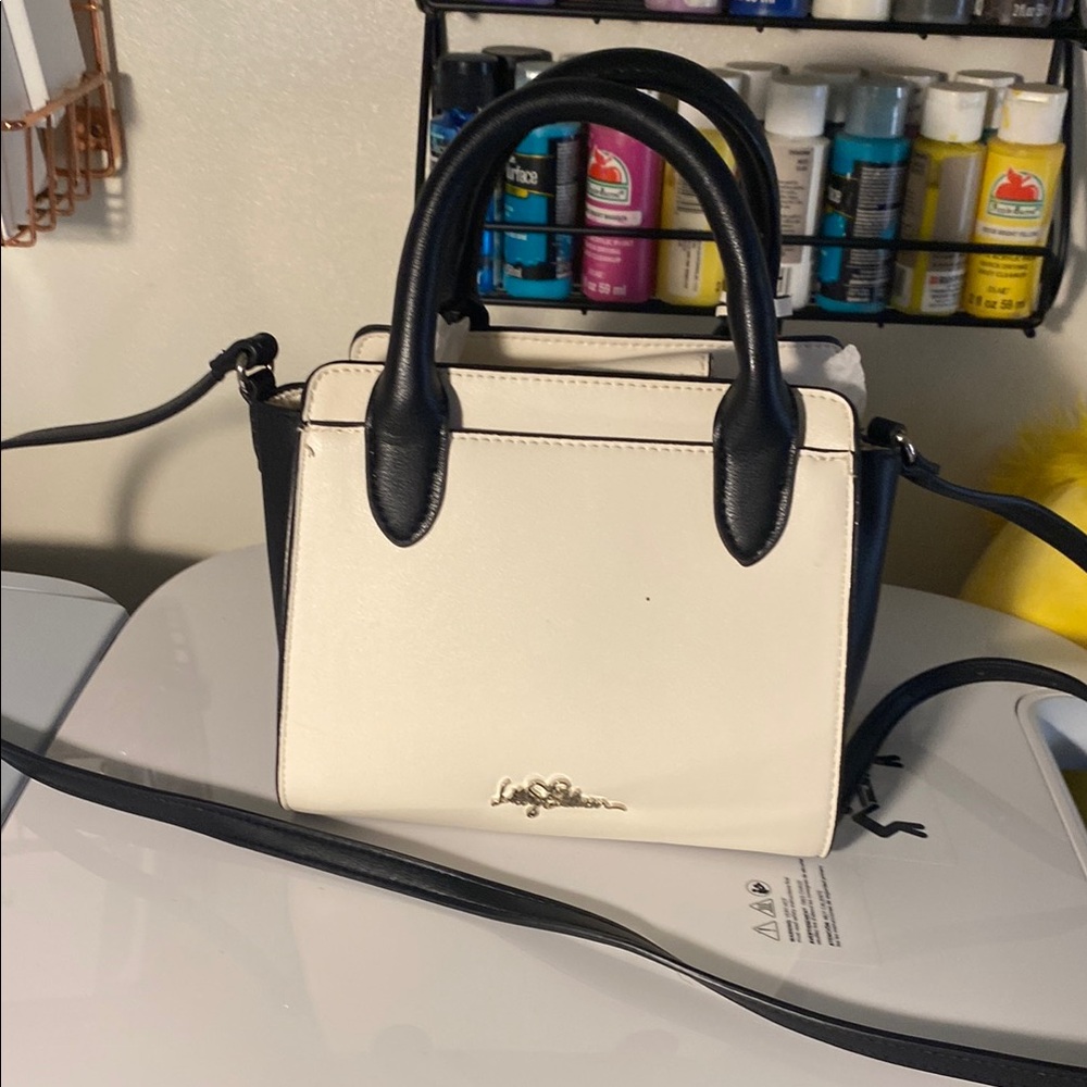 Libby Edelman Black and White Crossbody Bag with Sleek Design New W/0 tags